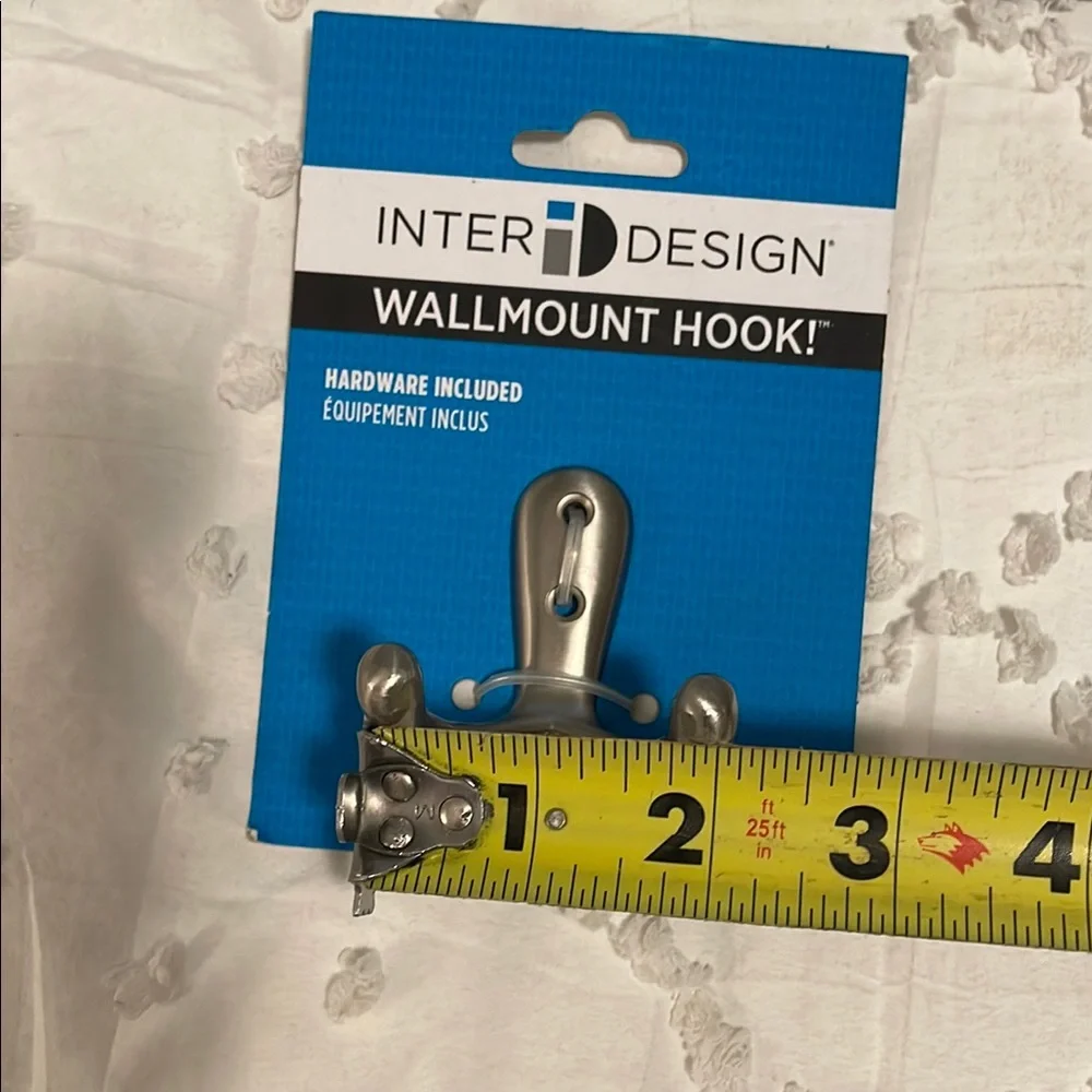 Silver Wall Mount Hook six hooks new